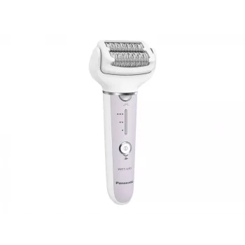 Epilator Panasonic ES-EY30A — 60 pęset, 3 prędkości, Wet & Dry, zasilany bateriami, biały/fioletowy