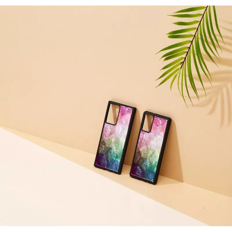 Etui ochronne iKins na Samsung Galaxy Note 20 Ultra — wzór kwiatu wodnego, czarne