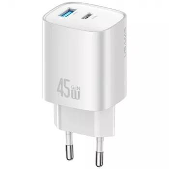 Ładowarka T66 45W GaN CC290 USB-A + USB-C