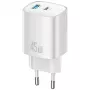 Ładowarka T66 45W GaN CC290 USB-A + USB-C