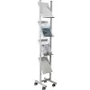 Helit H6813399 - Metal - Szary - 4 regały - 260 mm - 390 mm - 1580 mm