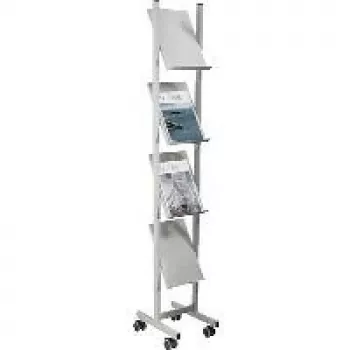 Helit H6813399 - Metal - Szary - 4 regały - 260 mm - 390 mm - 1580 mm