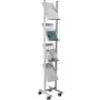Helit H6813399 - Metal - Szary - 4 regały - 260 mm - 390 mm - 1580 mm