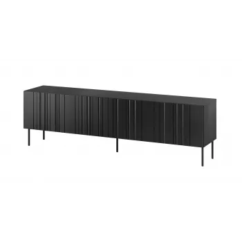Cama szafka RTV ISLA 200x40x60 mat czarny