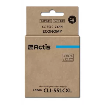 Actis KC-551C Tusz (zamiennik Canon CLI-551C; Standard; 12 ml; cyjan)