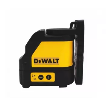 Poziomica liniowa DeWALT DW088CG — zielony laser, poziomy/pionowy, zasięg 30 m, gwint statywu 1/8 cala, bateria AA (1 w zestawie), 3× podparcie