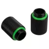 Bitspower Touchaqua Adapter prosty G1/4 cala AG na G1/4 cala IG - 2 szt., 20 mm, czarny