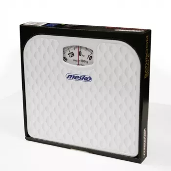 Waga mechaniczna Mesko MS 8160 Maksymalne obciążenie 130 kg Dokładność 1000 g Biała