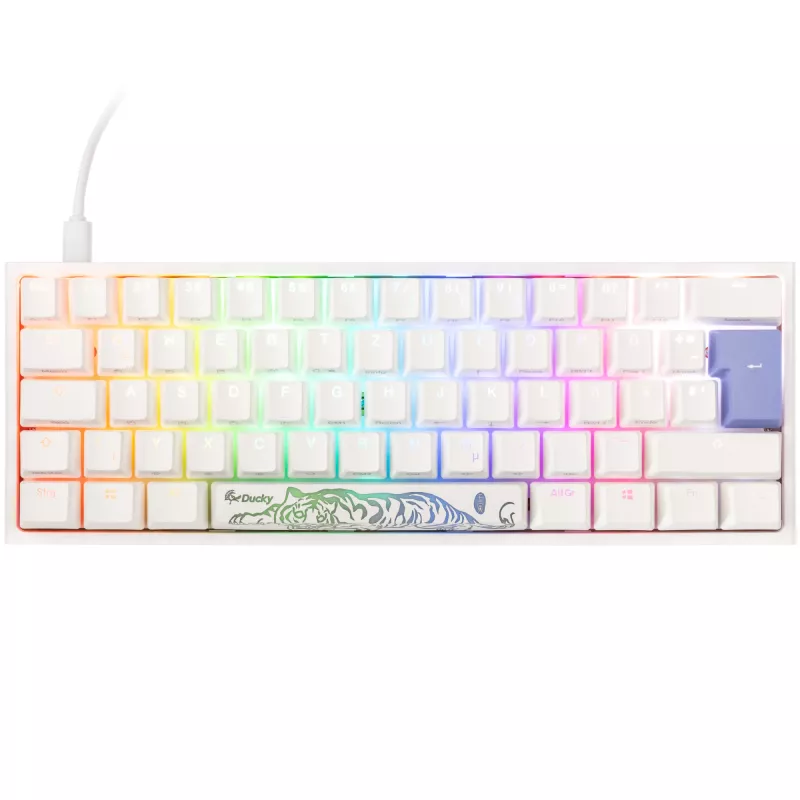 Mechaniczna klawiatura gamingowa Ducky One 2 Pro Mini RGB LED Cherry czerwony przełączniki układ 60%