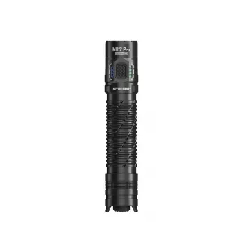 Latarka ręczna Nitecore MH12 Pro Czarna LED 3300 lm USB-ładowalna 5300 mAh, aluminium, 138,5 mm, 81,5 g, wodoodporna 2 m