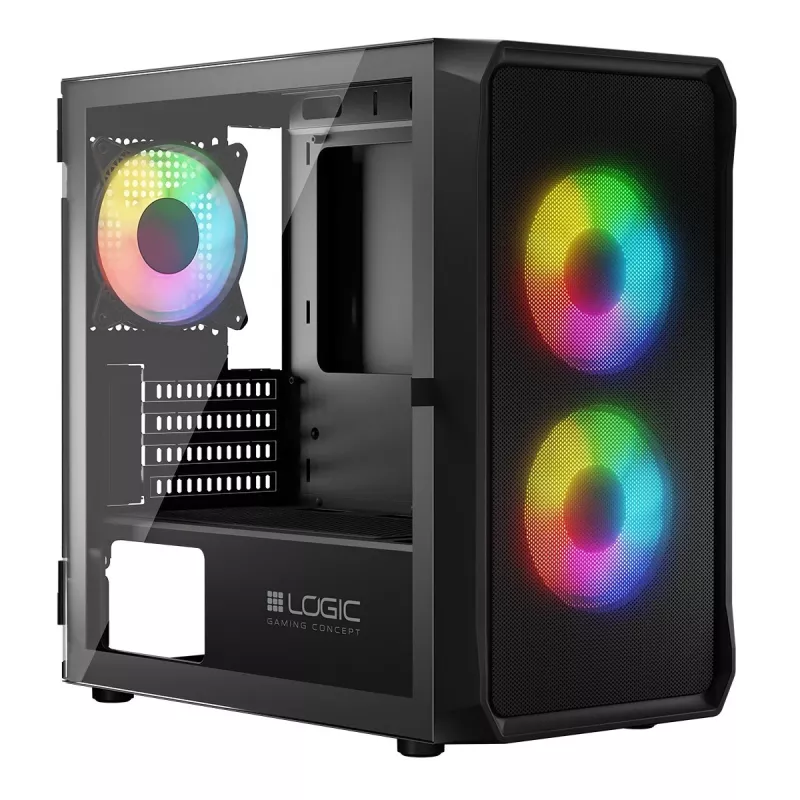 Obudowa komputerowa Logic Concept Portos Mini ARGB Micro ATX Czarna
