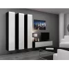 Cama pełna Szafka VIGO '180' 180/40/30 biały/czarny połysk