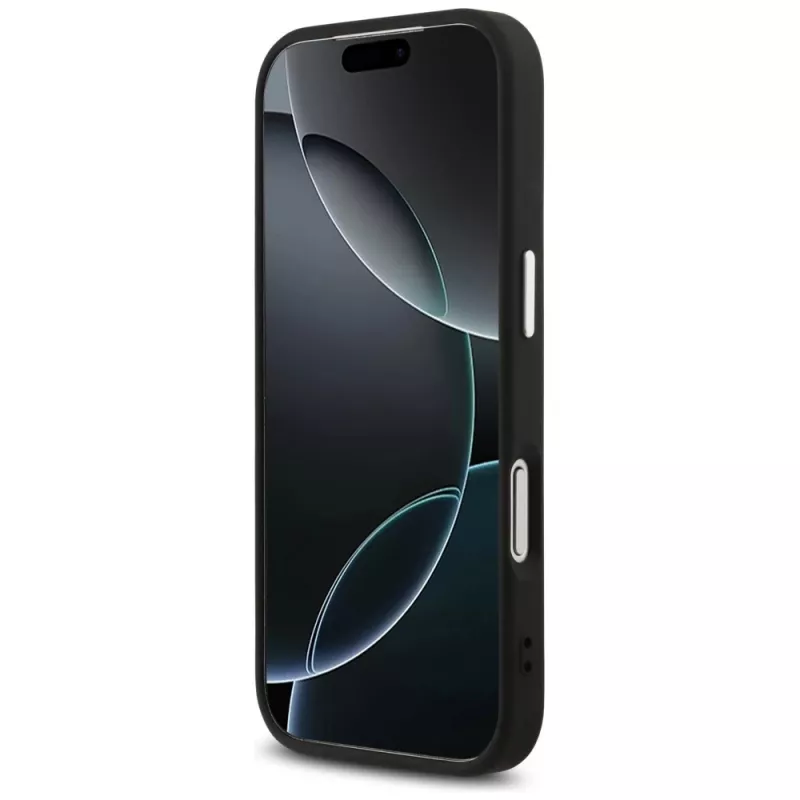 GUESS | Hardcase 4G | Pokrowiec tylny | iPhone 17 Pro Max | Apple | Skóra ekologiczna/PC/Tworzywo sztuczne/TPU | Czarny