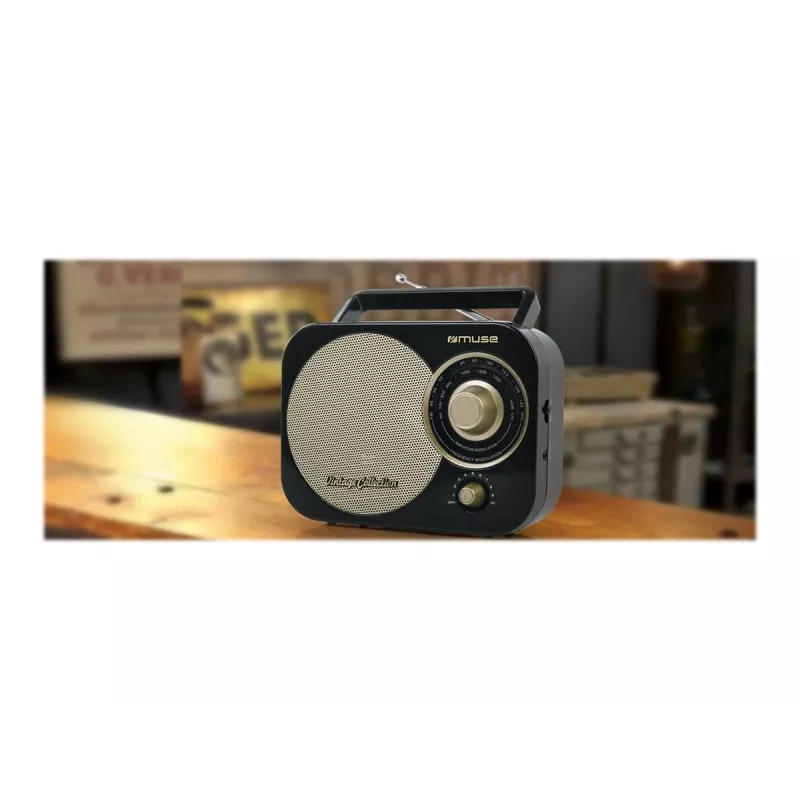 Muse | M-055RB | AUX wejście | Czarno-złoty | Radio przenośne