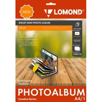 Album fotograficzny Lomond Mini Album 1500116 małe kwadratowe matowe strony 32×40 mm