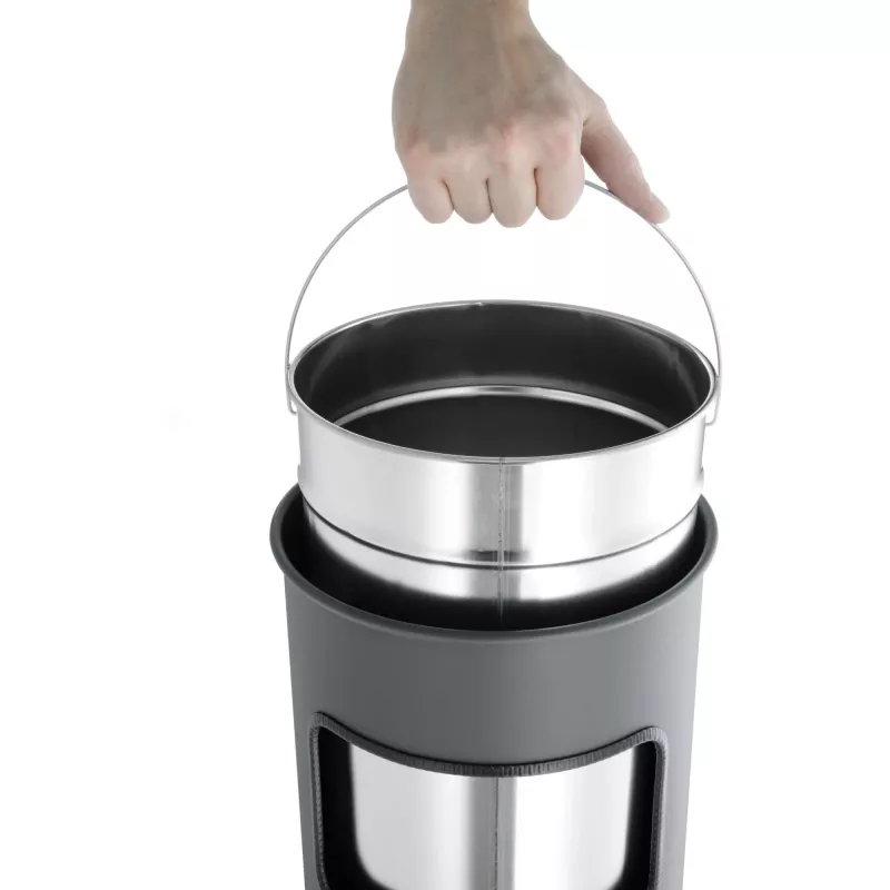 Kosz na śmieci Durable 333023 17 l okrągły metal srebrny