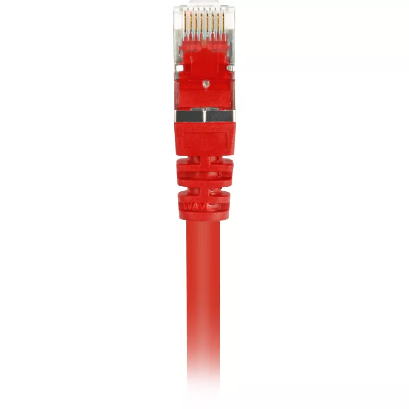 Kabel krosowy RJ45 Wtyk > RJ45 Wtyk CAT.6 S/FTP (Czerwony, 1,5 m)