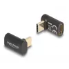 DeLOCK Adapter USB 40 Gb/s USB Type-C PD 3.0 100 W męski na żeński kątowy 8K 60 Hz