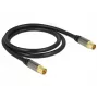 Kabel koncentryczny RG-6/U DeLOCK 88922 1 m IEC Czarny