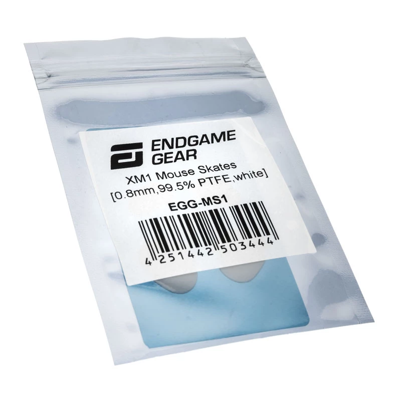 Ślizgacze myszy Endgame Gear XM1, 99,5% PTFE, biały — pojedynczy zestaw