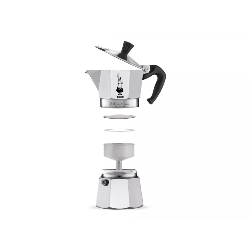 Bialetti Moka Express Moka pot 0,3 L Aluminium, Czarny