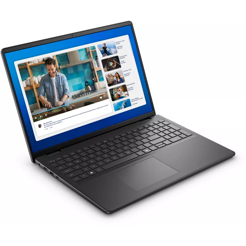 Dell 16 DC16250 | Carbon Czarny | 16 cali | 2K | 1920 x 1200 pikseli | Anti-glare | Intel Core 5 | 120U | 16 GB | DDR5 | Pojemność dysku SSD 512 GB | Intel Graphics | Windows
