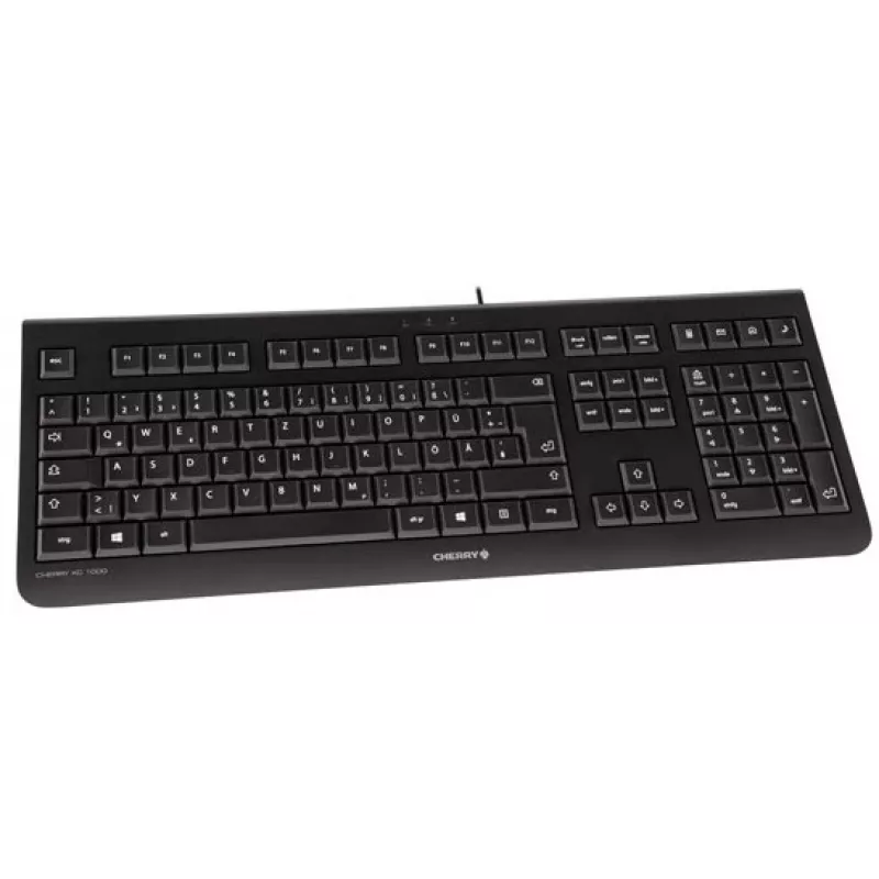 CHERRY KC 1000 klawiatura Home USB szwajcarska czarna