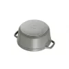 Cocotte Staub 20 cm szary żeliwny