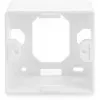 CAT.6A Datenanschlussdose, Aufputz, geschirmt, 2x RJ-45 LSA (weiß, 5 Stück, Klasse E)