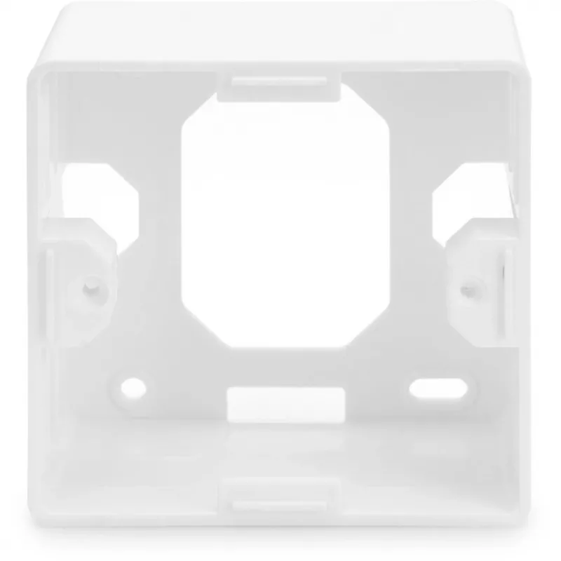 CAT.6A Datenanschlussdose, Aufputz, geschirmt, 2x RJ-45 LSA (weiß, 5 Stück, Klasse E)