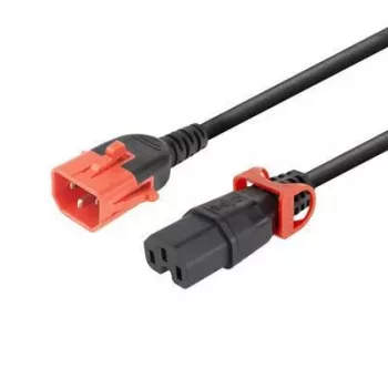 Kabel zasilający MicroConnect MC-DUALC14C15-1M — podwójny IEC C14 na C15, długość 1 m