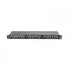 Patch panel 1U LANBERG PPS6-1024-B, 24-port Cat6, metal, czarny, 442×114,5×44,5 mm