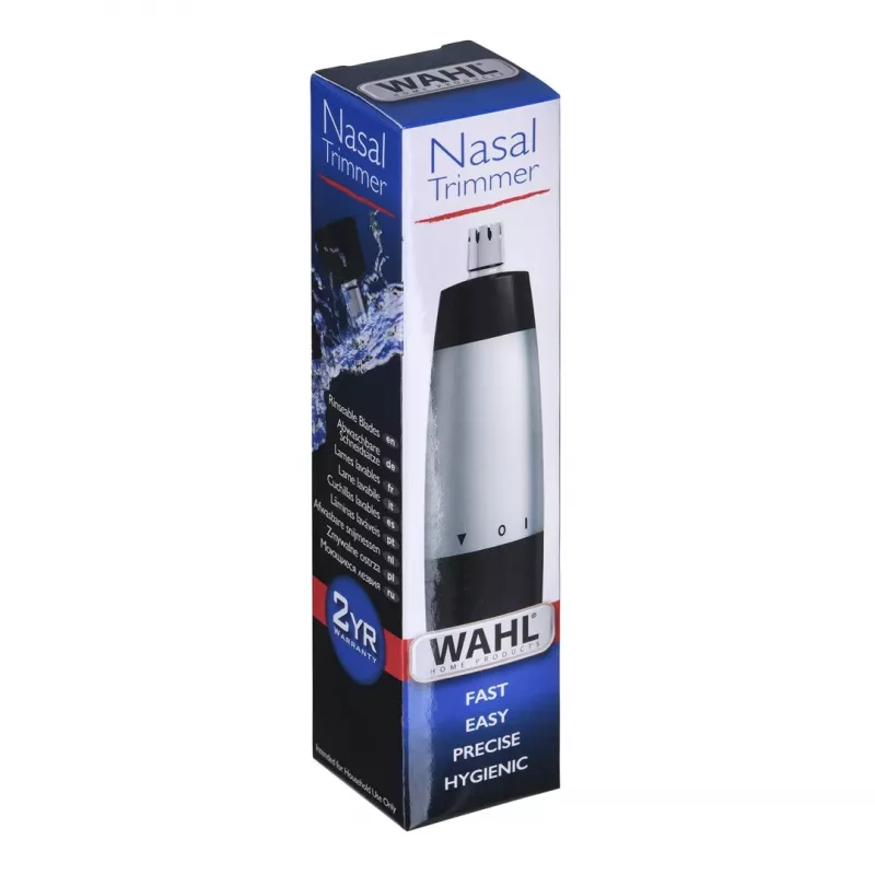 Trymer do nosa i uszu Wahl 05642-135, czarno-srebrny