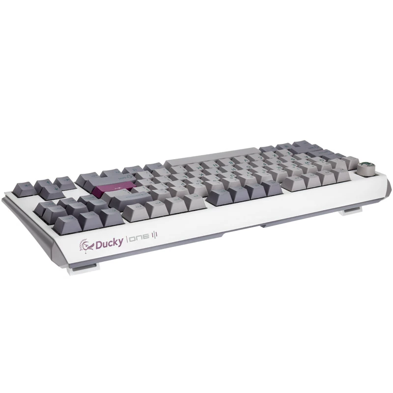 Klawiatura gamingowa Ducky One 3 TKL, USB, US English, srebrna