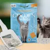 Bentonitowy żwirek zbrylający Golden szary 7 kg, zapach lawendowy, bezpyłowy, nieprzywierający