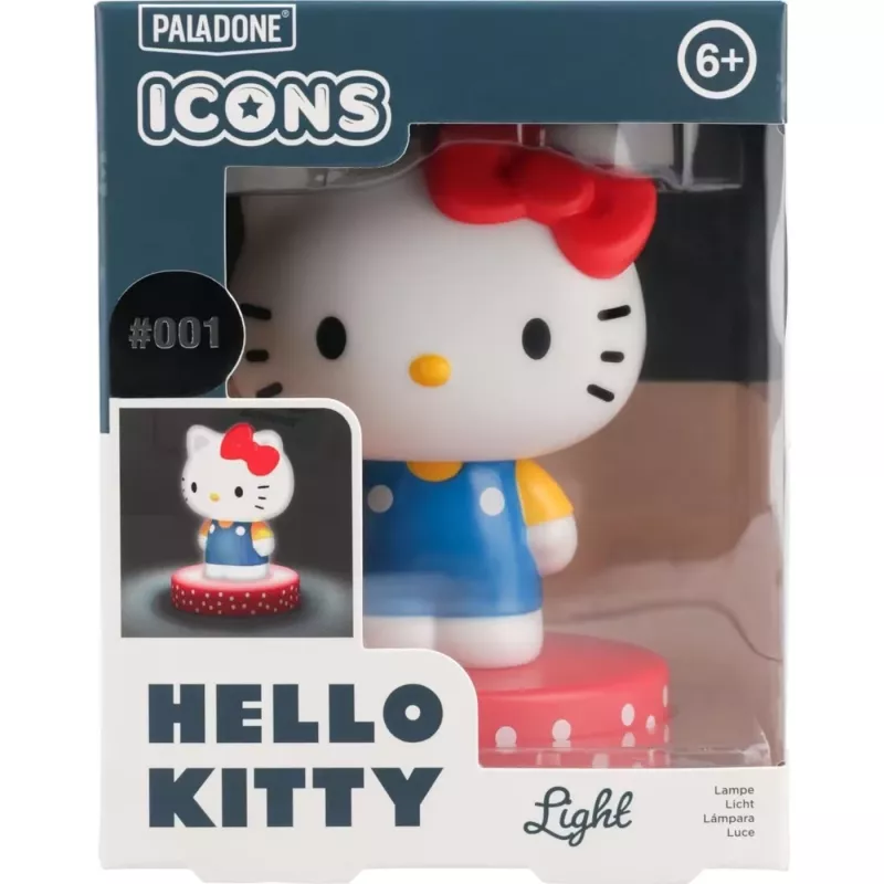 Lampa stołowa Paladone Hello Kitty Icon Light — dekoracyjna lampka LED z ikoną, kompaktowe oświetlenie nocne