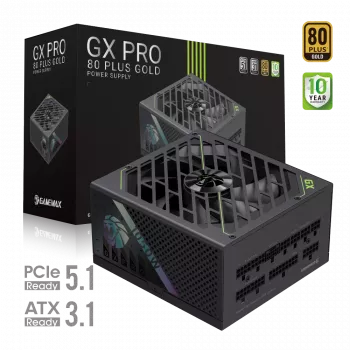 Zasilacz Gamemax, 80 PLUS, Gold | GX PRO 1050G | 1050 W | W pełni modułowy