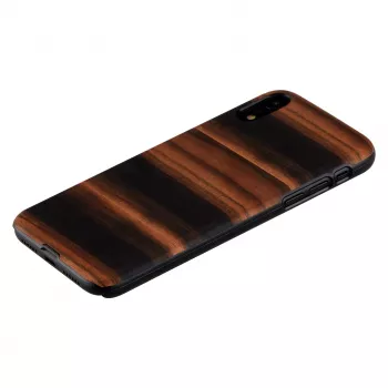 Etui na smartfon man and wood do iPhone XR — hebanowa czerń, ochronna twarda skorupa