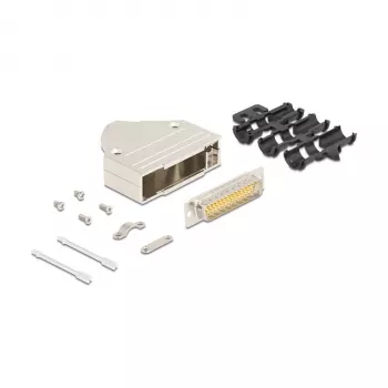 DeLOCK 67138 złącze przewodowe D-Sub 44-pin srebrny męski