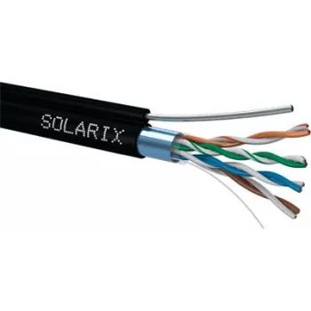 Kabel sieciowy Solarix SXKD-5E-FTP-PE-SAM RJ45 CAT5E 305m Czarny