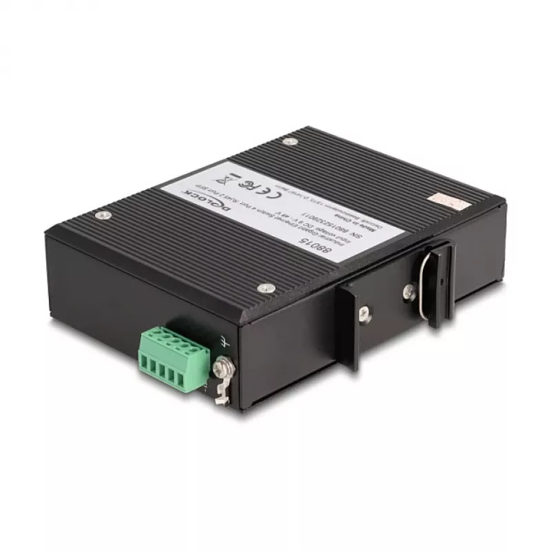 Niezarządzalny przełącznik DeLOCK 88015 Gigabit Ethernet 4 porty Czarny