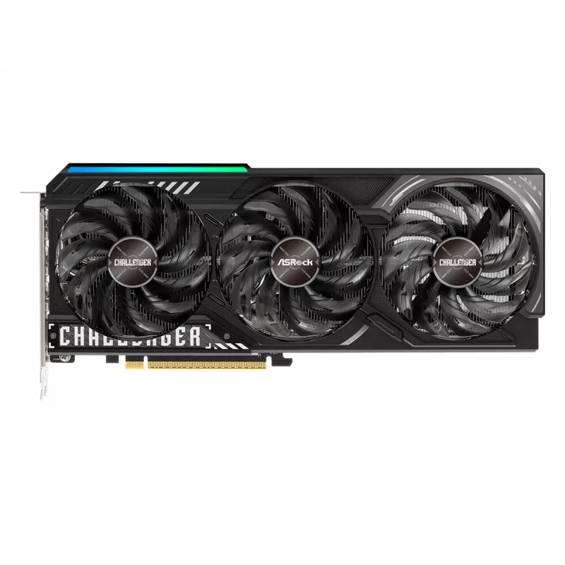 Karta graficzna ASRock Challenger Radeon RX 9070 XT — 16 GB GDDR6, 256-bit, PCIe 5.0, chłodzenie aktywne 3-wentylatorowe