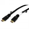 ROTRONIC-SECOMP Roline - Ultra High Speed - HDMI-Kabel mit Ethernet - HDMI männlich zu HDMI männlich - 20 m - abgeschirmt - Schwarz - aktiv, 2160p-Unt