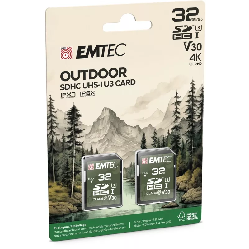 Pamięć flash Emtec 32 GB UHS-I U3 V30 Outdoor ECMSD32GHC10ORP
