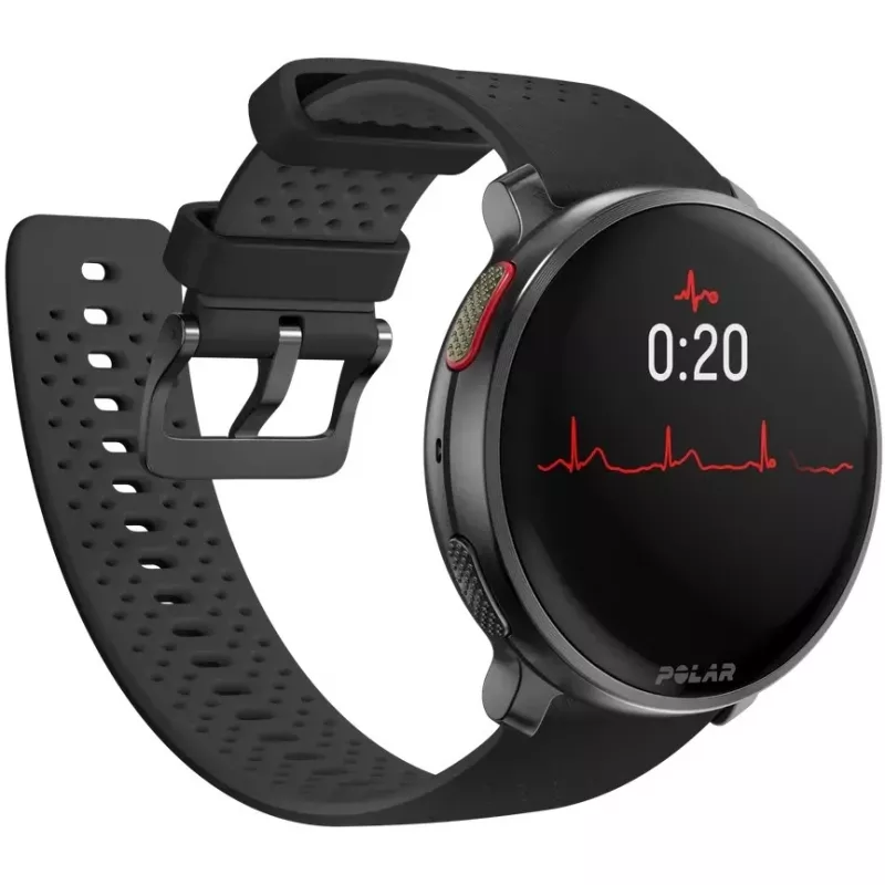 Polar Vantage V3 - Aluminium - Zegarek sportowy z paskiem - Silikon - Wyświetlacz 3,5 cm (1,39 cala) - 32 GB - Bluetooth - 57 g - Night Black (900108890)