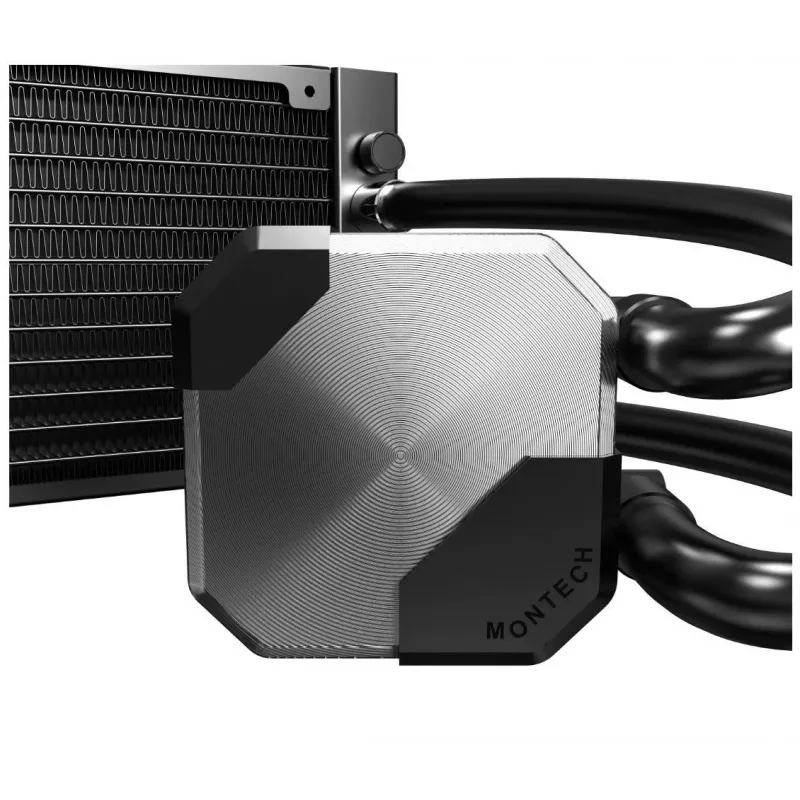 Montech HyperFlow Silent 240 Chłodzenie procesora All-in-one chłodnica cieczy 12 cm Czarny 1 szt.