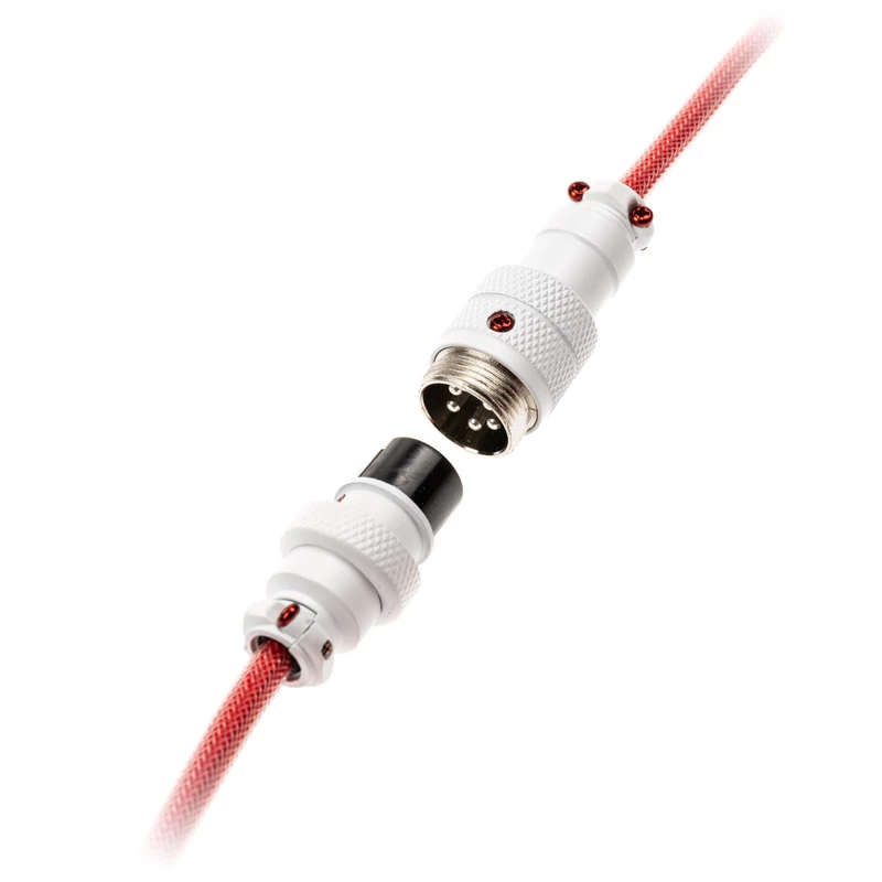 Kabel USB Ducky Premicord 1,8 m USB A USB C Różowy
