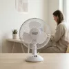 Adler | AD 7302 | Wentylator biurkowy | Biały | Średnica 23 cm | Liczba prędkości 2 | Oscylacja | 60 W | Nie