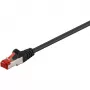 Kabel sieciowy Goobay 68693 RJ-45 Cat6 1 m Czarny