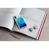 Etui na smartfon iKins do iPhone XR — zewnętrzna część w kolorze błękitnego jeziora, wewnętrzna czarna